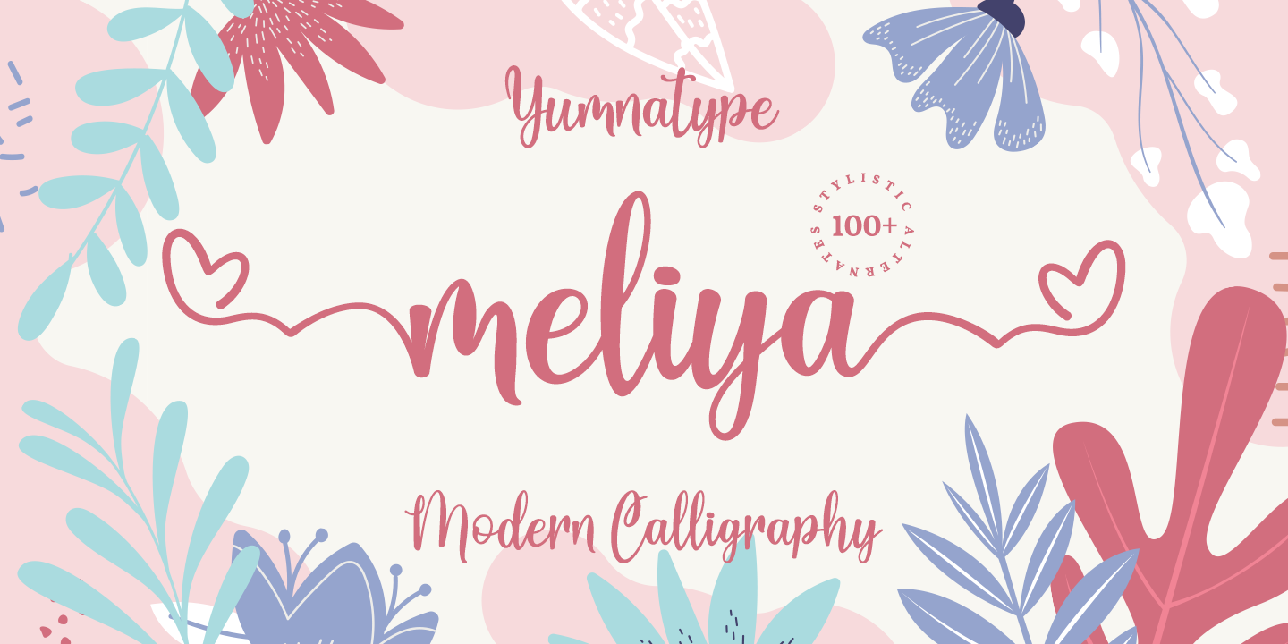 Example font Meliya #1